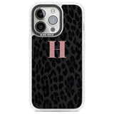 Personalised Small Pink Leopard Monogram Custom Phone Case iPhone 13 Pro / Impact Case,iPhone 14 Pro / Impact Case,iPhone 15 Pro Max / Impact Case,iPhone 15 Pro / Impact Case Blanc Space