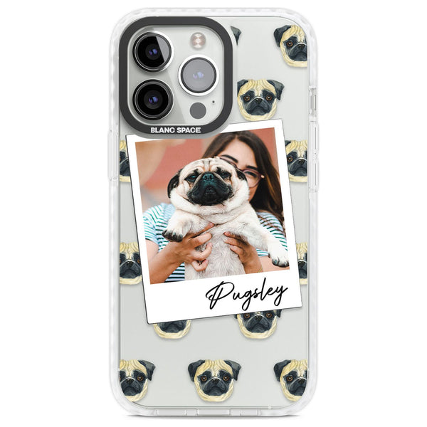 Personalised Pug Instant Camera Photo