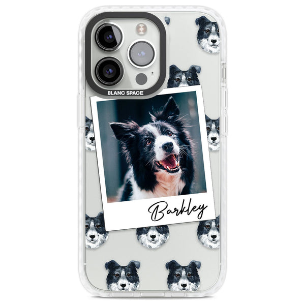 Personalised Border Collie Instant Camera Photo