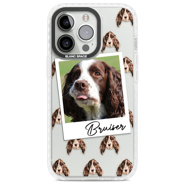 Personalised Springer Spaniel Instant Camera Photo