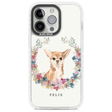 Personalised Chihuahua - Watercolour Dog Portrait Custom Phone Case iPhone 13 Pro / Impact Case,iPhone 14 Pro / Impact Case,iPhone 15 Pro Max / Impact Case,iPhone 15 Pro / Impact Case Blanc Space