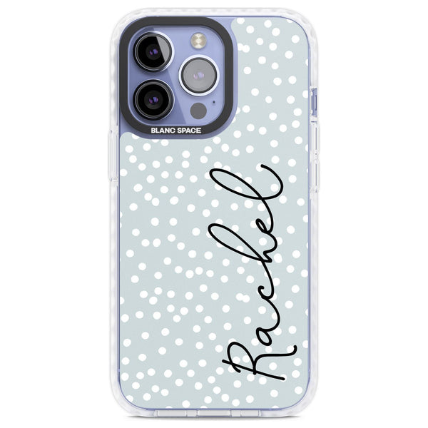 Personalised Vertical Cursive & Dots