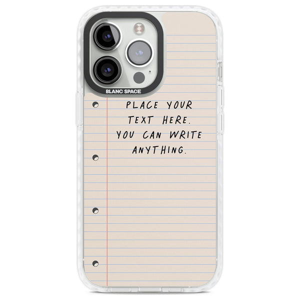 Personalised Lined Paper