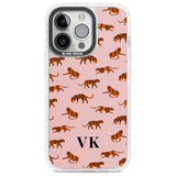 Personalised Safari Tiger Pattern on Pink Custom Phone Case iPhone 13 Pro / Impact Case,iPhone 14 Pro / Impact Case,iPhone 15 Pro Max / Impact Case,iPhone 15 Pro / Impact Case Blanc Space