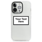 Personalised Create your own Warning Label Phone Case for iPhone 14 Pro