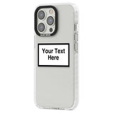 Personalised Create your own Warning Label Phone Case for iPhone 14 Pro