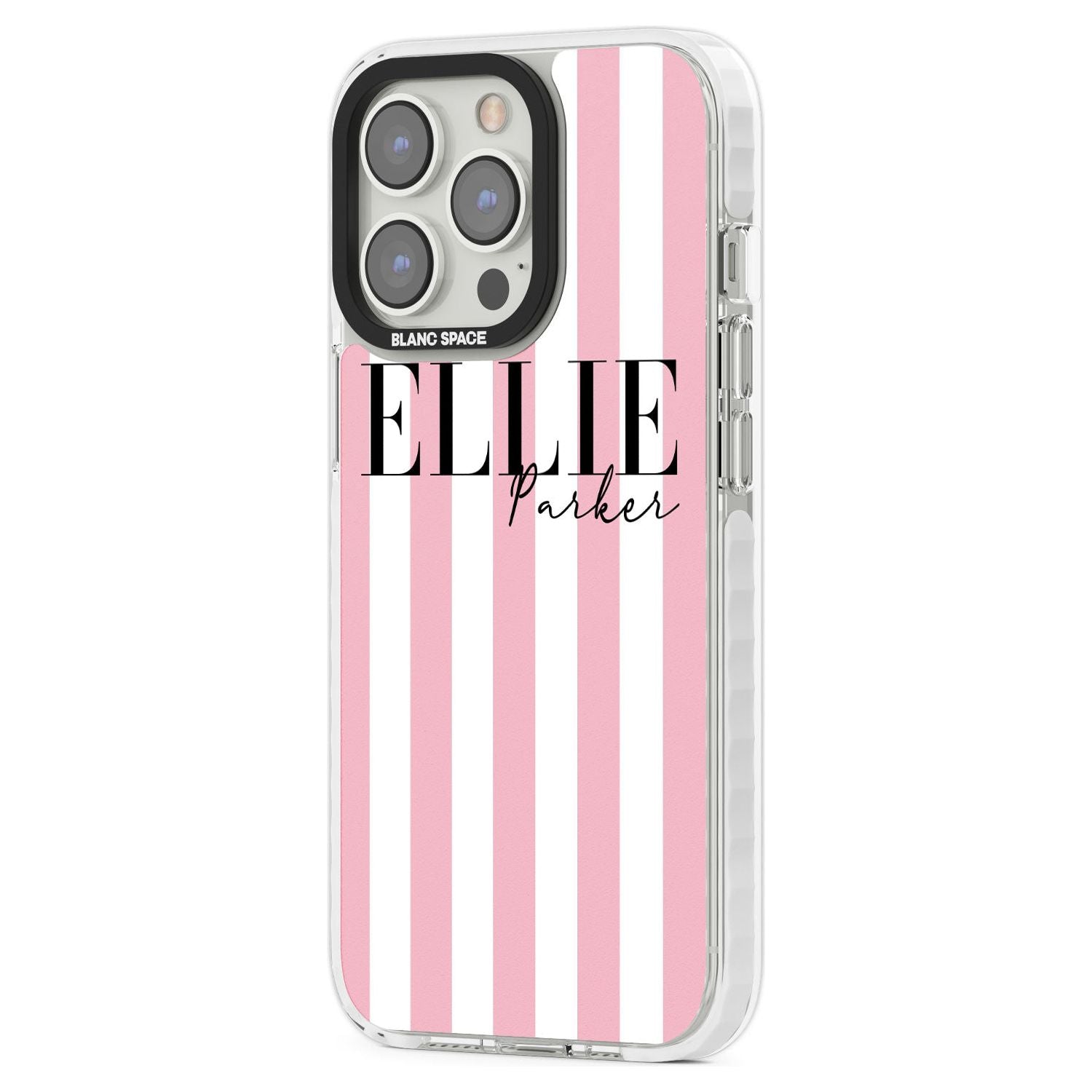 White Stars on Clear Phone Case for iPhone 14 Pro