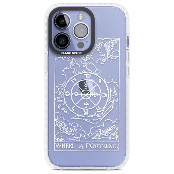 Personalised Wheel Of Fortune Tarot Card (White)
