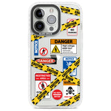 CAUTION Phone Case iPhone 13 Pro / Impact Case,iPhone 14 Pro / Impact Case,iPhone 15 Pro Max / Impact Case,iPhone 15 Pro / Impact Case Blanc Space