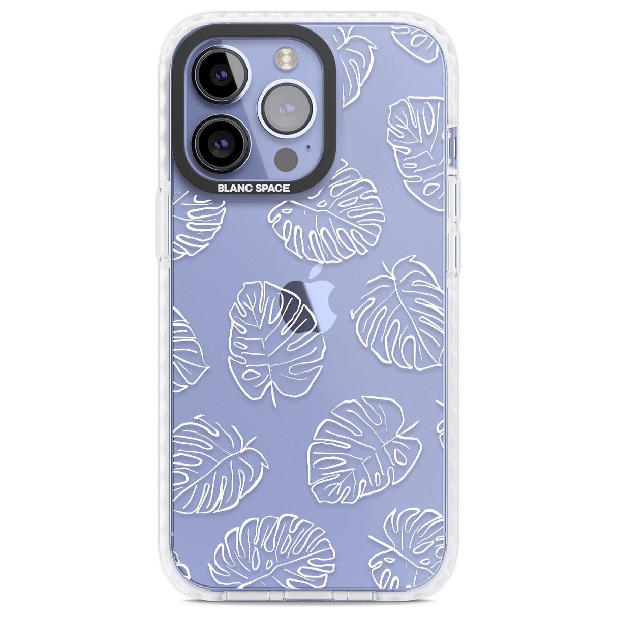 Monstera Leaves Phone Case iPhone 13 Pro / Impact Case,iPhone 14 Pro / Impact Case,iPhone 15 Pro Max / Impact Case,iPhone 15 Pro / Impact Case Blanc Space