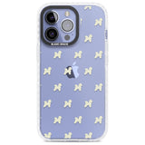 Bichon Frise Dog Pattern Clear Phone Case iPhone 13 Pro / Impact Case,iPhone 14 Pro / Impact Case,iPhone 15 Pro Max / Impact Case,iPhone 15 Pro / Impact Case Blanc Space