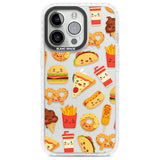 Fast Food Patterns Kawaii Fast Food Mix Phone Case iPhone 13 Pro / Impact Case,iPhone 14 Pro / Impact Case,iPhone 15 Pro / Impact Case,iPhone 15 Pro Max / Impact Case Blanc Space