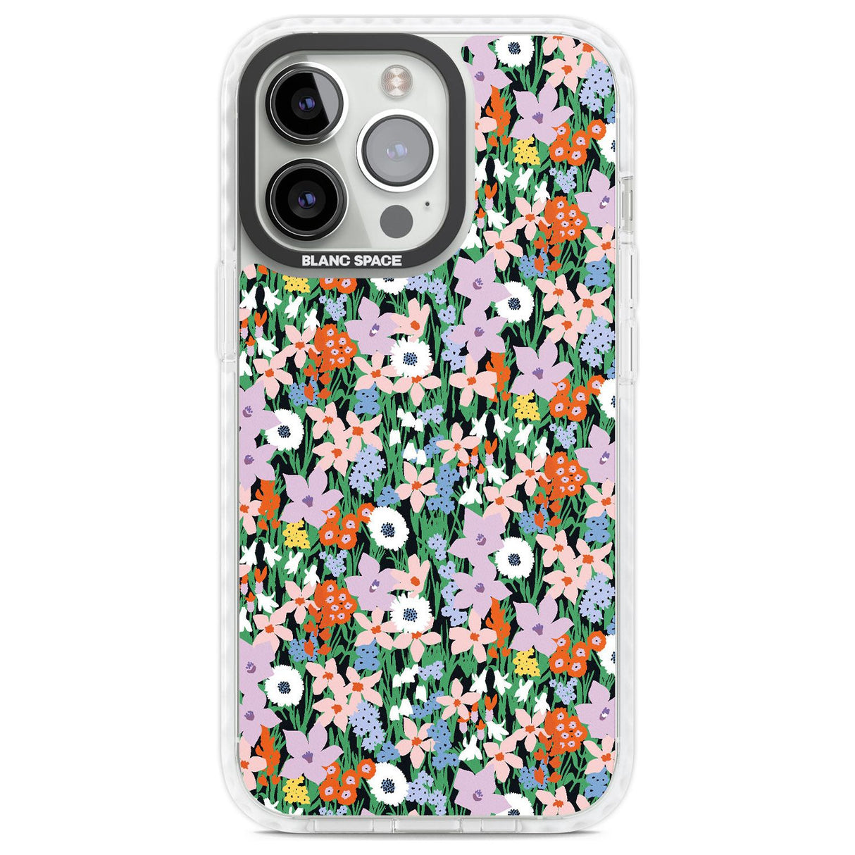 Jazzy Floral Mix: Solid Phone Case iPhone 13 Pro / Impact Case,iPhone 14 Pro / Impact Case,iPhone 15 Pro Max / Impact Case,iPhone 15 Pro / Impact Case Blanc Space