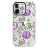 Purple Blossoms Transparent Floral