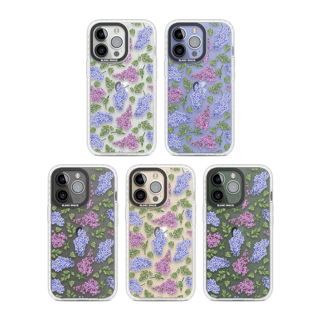 Purple Blossoms Transparent Floral