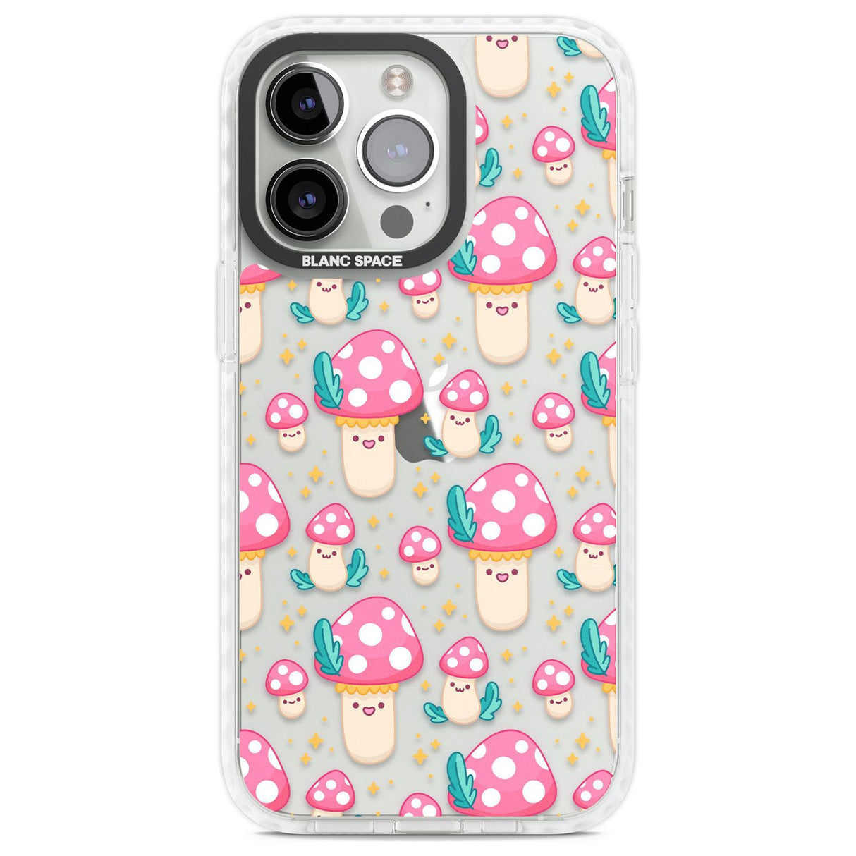 Cute Mushrooms Pattern Phone Case iPhone 13 Pro / Impact Case,iPhone 14 Pro / Impact Case,iPhone 15 Pro Max / Impact Case,iPhone 15 Pro / Impact Case Blanc Space