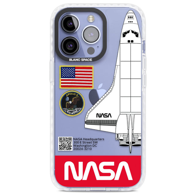 NASA Apollo 11 Phone Case iPhone 13 Pro / Impact Case,iPhone 14 Pro / Impact Case,iPhone 15 Pro Max / Impact Case,iPhone 15 Pro / Impact Case Blanc Space