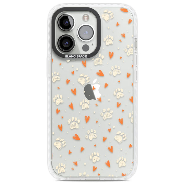 Paws And Hearts Pattern