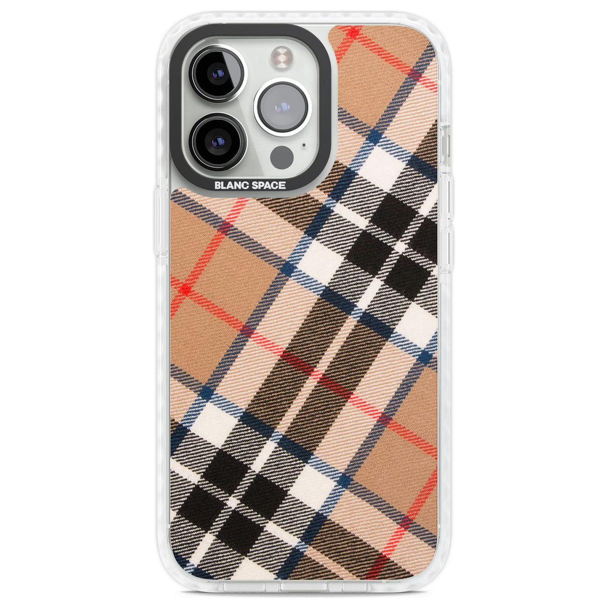 Haymarket Check Phone Case iPhone 13 Pro / Impact Case,iPhone 14 Pro / Impact Case,iPhone 15 Pro / Impact Case,iPhone 15 Pro Max / Impact Case Blanc Space