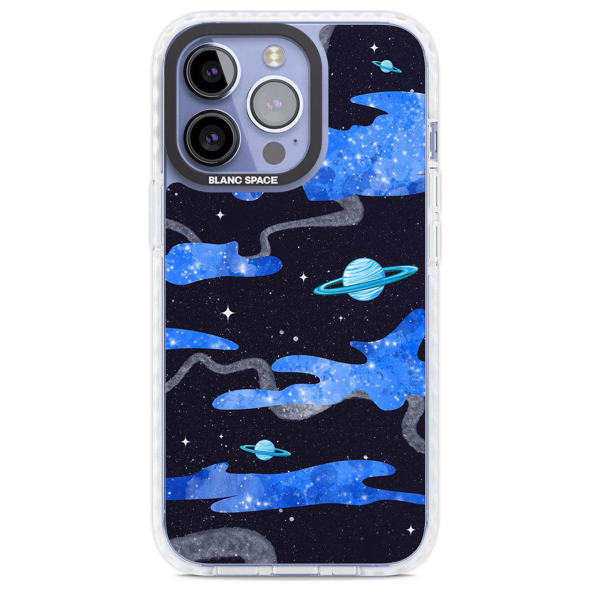 Blue Galaxy Phone Case iPhone 13 Pro / Impact Case,iPhone 14 Pro / Impact Case,iPhone 15 Pro Max / Impact Case,iPhone 15 Pro / Impact Case Blanc Space