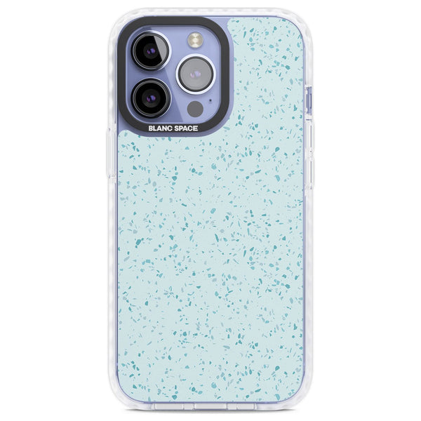 Light Blue Terrazzo Pattern