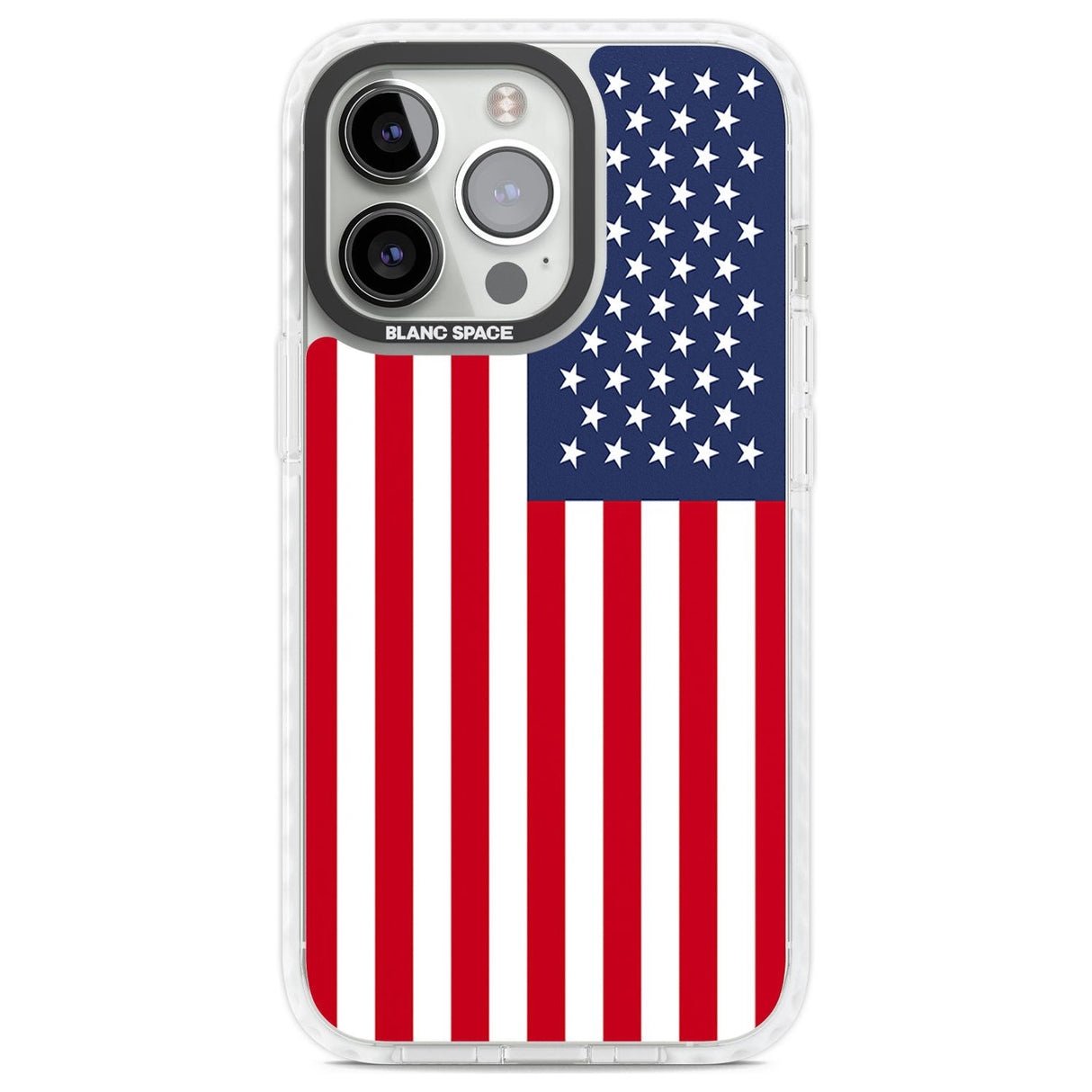 American Flag Phone Case iPhone 13 Pro / Impact Case,iPhone 14 Pro / Impact Case,iPhone 15 Pro / Impact Case,iPhone 15 Pro Max / Impact Case Blanc Space