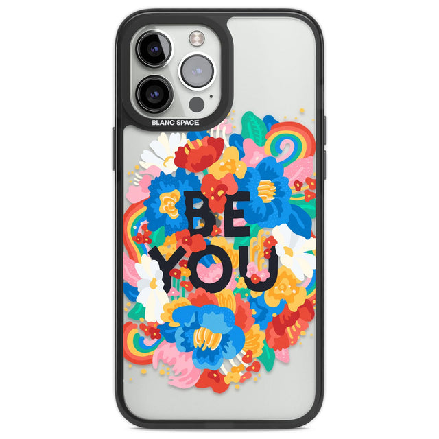 Be You Phone Case iPhone 13 Pro Max / Black Impact Case,iPhone 14 Pro Max / Black Impact Case Blanc Space