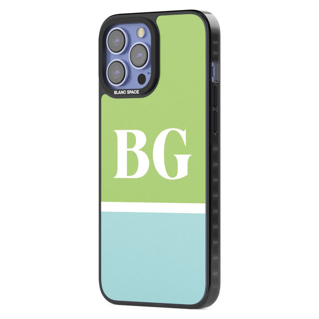 Personalised Colourblock: Green & Turquoise Custom Phone Case iPhone 15 Pro Max / Black Impact Case,iPhone 15 Plus / Black Impact Case,iPhone 15 Pro / Black Impact Case,iPhone 15 / Black Impact Case,iPhone 15 Pro Max / Impact Case,iPhone 15 Plus / Impact Case,iPhone 15 Pro / Impact Case,iPhone 15 / Impact Case,iPhone 15 Pro Max / Magsafe Black Impact Case,iPhone 15 Plus / Magsafe Black Impact Case,iPhone 15 Pro / Magsafe Black Impact Case,iPhone 15 / Magsafe Black Impact Case,iPhone 14 Pro Max / Black Impac