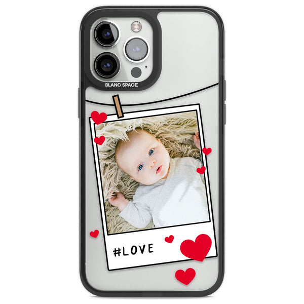 Personalised Paperclip & Hearts Polaroid
