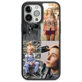 Personalised 4 Photo Grid Custom Phone Case iPhone 13 Pro Max / Black Impact Case,iPhone 14 Pro Max / Black Impact Case Blanc Space