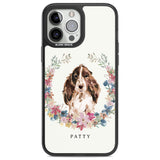 Personalised Brown Cocker Spaniel - Watercolour Dog Portrait Custom Phone Case iPhone 13 Pro Max / Black Impact Case,iPhone 14 Pro Max / Black Impact Case Blanc Space