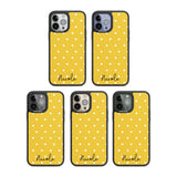 Personalised Yellow Polka Dot Custom Phone Case iPhone 15 Pro Max / Black Impact Case,iPhone 15 Plus / Black Impact Case,iPhone 15 Pro / Black Impact Case,iPhone 15 / Black Impact Case,iPhone 15 Pro Max / Impact Case,iPhone 15 Plus / Impact Case,iPhone 15 Pro / Impact Case,iPhone 15 / Impact Case,iPhone 15 Pro Max / Magsafe Black Impact Case,iPhone 15 Plus / Magsafe Black Impact Case,iPhone 15 Pro / Magsafe Black Impact Case,iPhone 15 / Magsafe Black Impact Case,iPhone 14 Pro Max / Black Impact Case,iPhone 