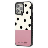 Personalised Pink Border Polka Dot Custom Phone Case iPhone 15 Pro Max / Black Impact Case,iPhone 15 Plus / Black Impact Case,iPhone 15 Pro / Black Impact Case,iPhone 15 / Black Impact Case,iPhone 15 Pro Max / Impact Case,iPhone 15 Plus / Impact Case,iPhone 15 Pro / Impact Case,iPhone 15 / Impact Case,iPhone 15 Pro Max / Magsafe Black Impact Case,iPhone 15 Plus / Magsafe Black Impact Case,iPhone 15 Pro / Magsafe Black Impact Case,iPhone 15 / Magsafe Black Impact Case,iPhone 14 Pro Max / Black Impact Case,iP