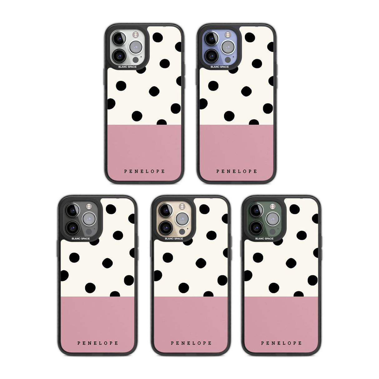 Personalised Pink Border Polka Dot Custom Phone Case iPhone 15 Pro Max / Black Impact Case,iPhone 15 Plus / Black Impact Case,iPhone 15 Pro / Black Impact Case,iPhone 15 / Black Impact Case,iPhone 15 Pro Max / Impact Case,iPhone 15 Plus / Impact Case,iPhone 15 Pro / Impact Case,iPhone 15 / Impact Case,iPhone 15 Pro Max / Magsafe Black Impact Case,iPhone 15 Plus / Magsafe Black Impact Case,iPhone 15 Pro / Magsafe Black Impact Case,iPhone 15 / Magsafe Black Impact Case,iPhone 14 Pro Max / Black Impact Case,iP