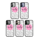 Personalised Pink Circle & Dots Custom Phone Case iPhone 15 Pro Max / Black Impact Case,iPhone 15 Plus / Black Impact Case,iPhone 15 Pro / Black Impact Case,iPhone 15 / Black Impact Case,iPhone 15 Pro Max / Impact Case,iPhone 15 Plus / Impact Case,iPhone 15 Pro / Impact Case,iPhone 15 / Impact Case,iPhone 15 Pro Max / Magsafe Black Impact Case,iPhone 15 Plus / Magsafe Black Impact Case,iPhone 15 Pro / Magsafe Black Impact Case,iPhone 15 / Magsafe Black Impact Case,iPhone 14 Pro Max / Black Impact Case,iPhon