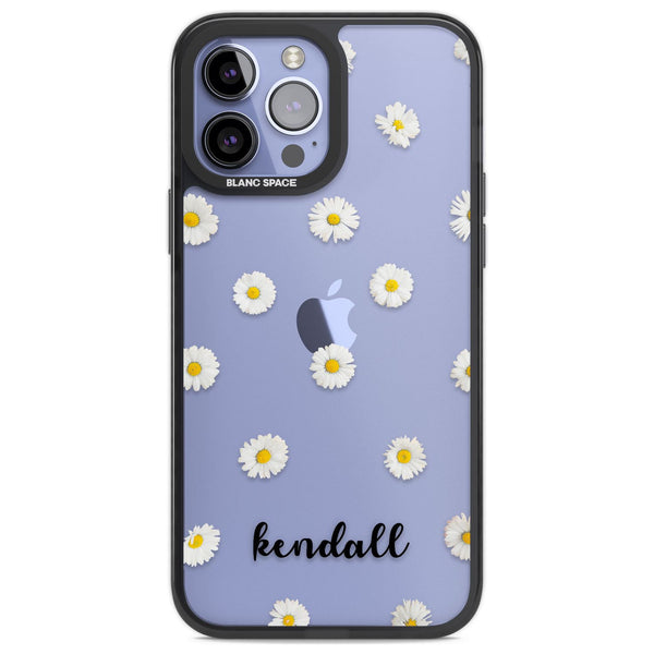 Personalised White Daisies & Cursive