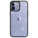 Personalised Spider Web Pattern Custom Phone Case iPhone 13 Pro Max / Black Impact Case,iPhone 14 Pro Max / Black Impact Case Blanc Space