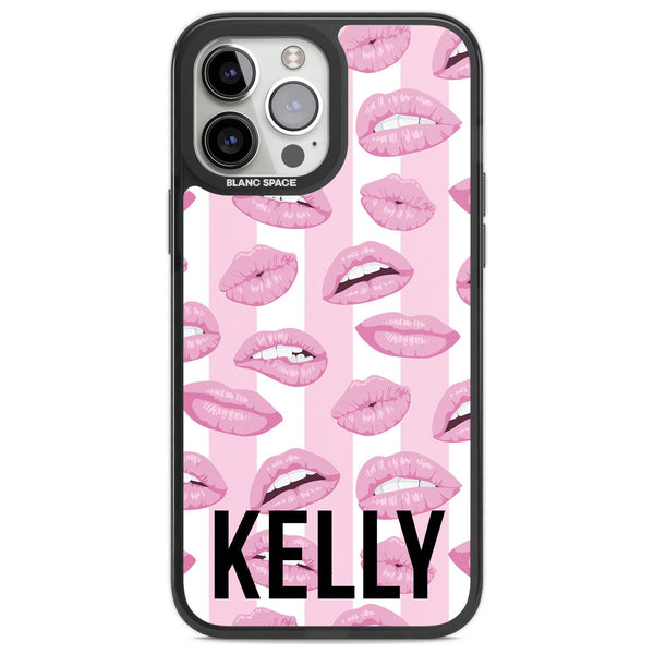 Personalised Pink Stripes & Lips