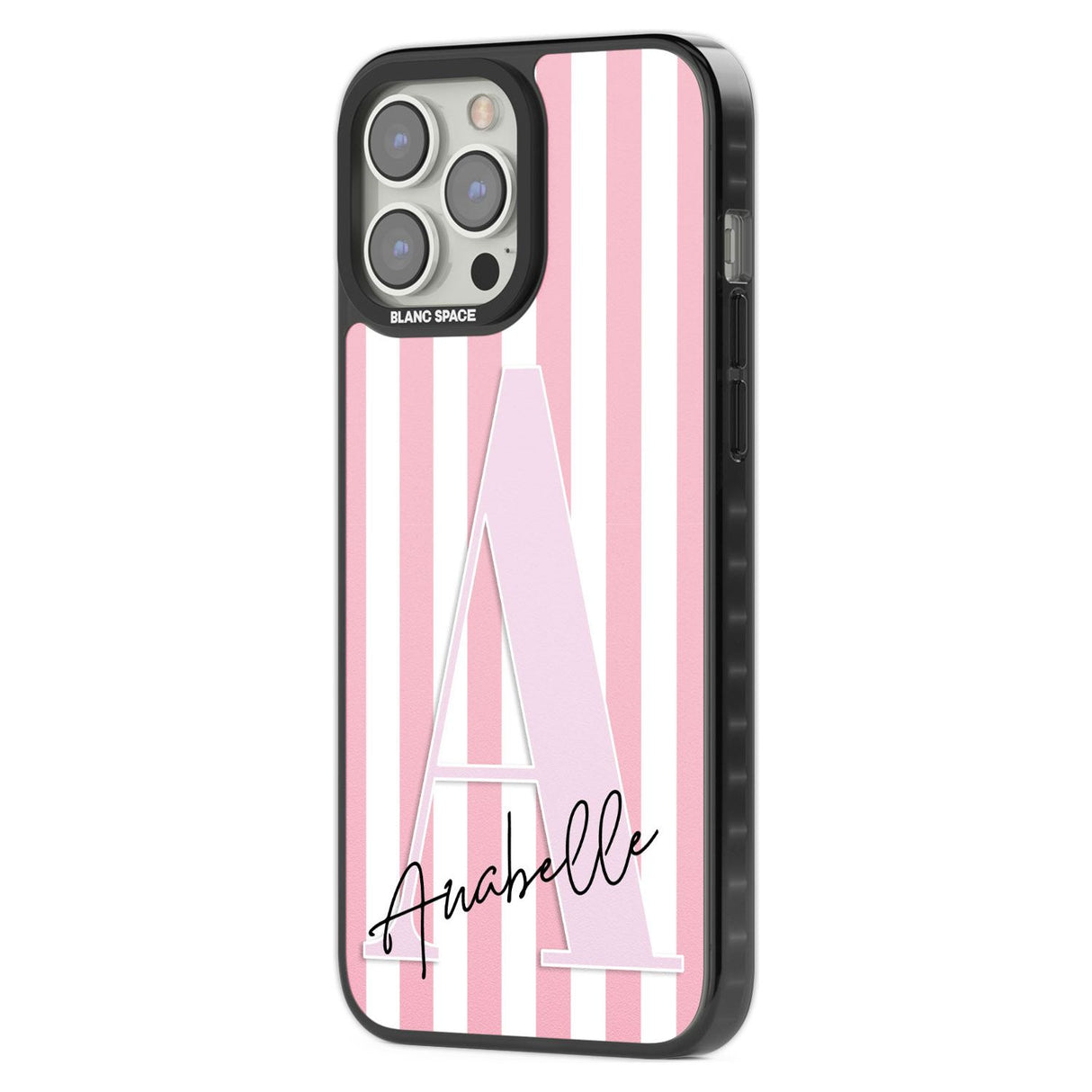 Personalised Pink Stripes & Large Monogram Custom Phone Case iPhone 15 Pro Max / Black Impact Case,iPhone 15 Plus / Black Impact Case,iPhone 15 Pro / Black Impact Case,iPhone 15 / Black Impact Case,iPhone 15 Pro Max / Impact Case,iPhone 15 Plus / Impact Case,iPhone 15 Pro / Impact Case,iPhone 15 / Impact Case,iPhone 15 Pro Max / Magsafe Black Impact Case,iPhone 15 Plus / Magsafe Black Impact Case,iPhone 15 Pro / Magsafe Black Impact Case,iPhone 15 / Magsafe Black Impact Case,iPhone 14 Pro Max / Black Impact