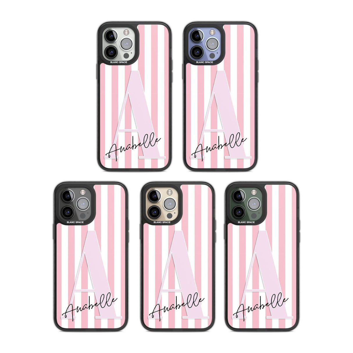 Personalised Pink Stripes & Large Monogram Custom Phone Case iPhone 15 Pro Max / Black Impact Case,iPhone 15 Plus / Black Impact Case,iPhone 15 Pro / Black Impact Case,iPhone 15 / Black Impact Case,iPhone 15 Pro Max / Impact Case,iPhone 15 Plus / Impact Case,iPhone 15 Pro / Impact Case,iPhone 15 / Impact Case,iPhone 15 Pro Max / Magsafe Black Impact Case,iPhone 15 Plus / Magsafe Black Impact Case,iPhone 15 Pro / Magsafe Black Impact Case,iPhone 15 / Magsafe Black Impact Case,iPhone 14 Pro Max / Black Impact