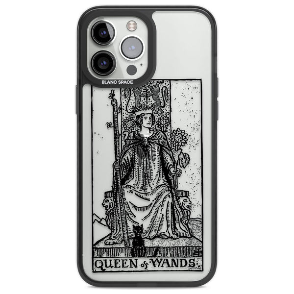 Personalised Queen Of Wands Tarot Card (Clear)