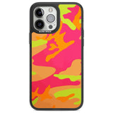 Neon Camo Phone Case iPhone 13 Pro Max / Black Impact Case,iPhone 14 Pro Max / Black Impact Case Blanc Space