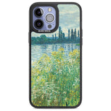 Banks of the Seine by Claude Monet Phone Case iPhone 13 Pro Max / Black Impact Case,iPhone 14 Pro Max / Black Impact Case Blanc Space