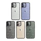 White Stars on Clear Phone Case for iPhone 14 Pro Max