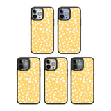 White on Yellow Dalmatian Polka Dot Spots