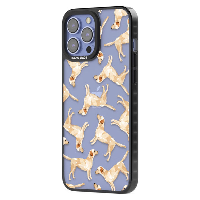 Yellow Labrador Watercolour Dog Pattern