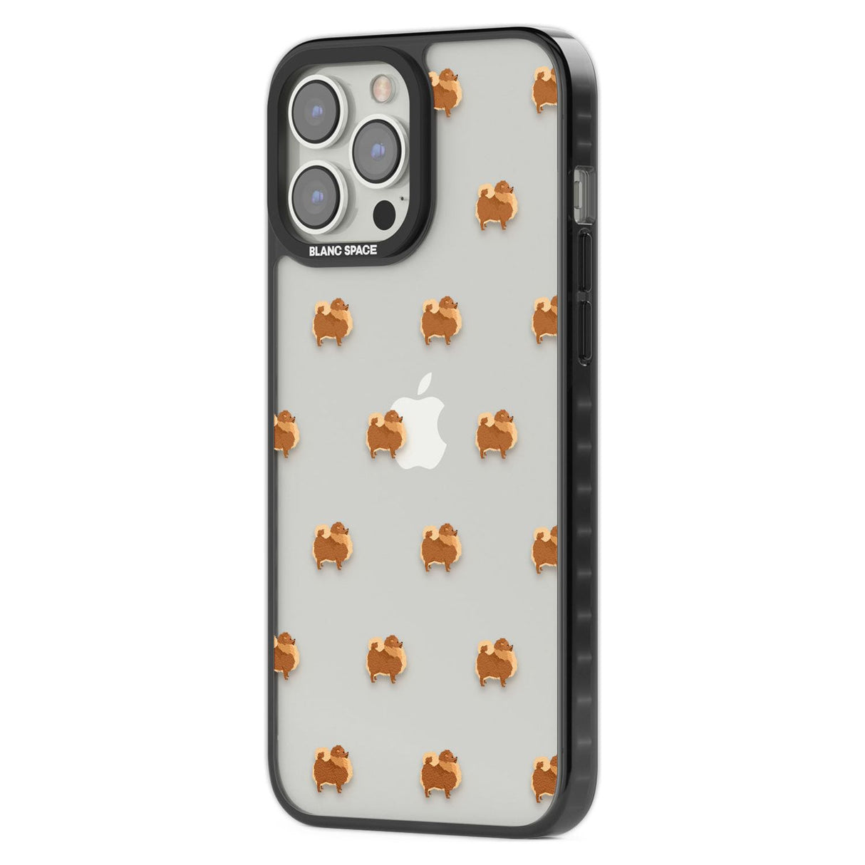 Pomeranian Dog Pattern Clear