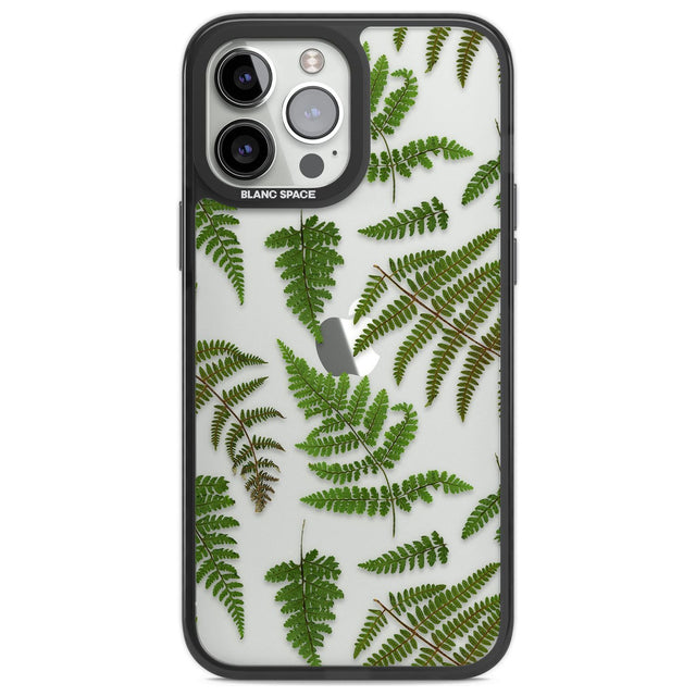 Leafy Ferns Phone Case iPhone 13 Pro Max / Black Impact Case,iPhone 14 Pro Max / Black Impact Case Blanc Space