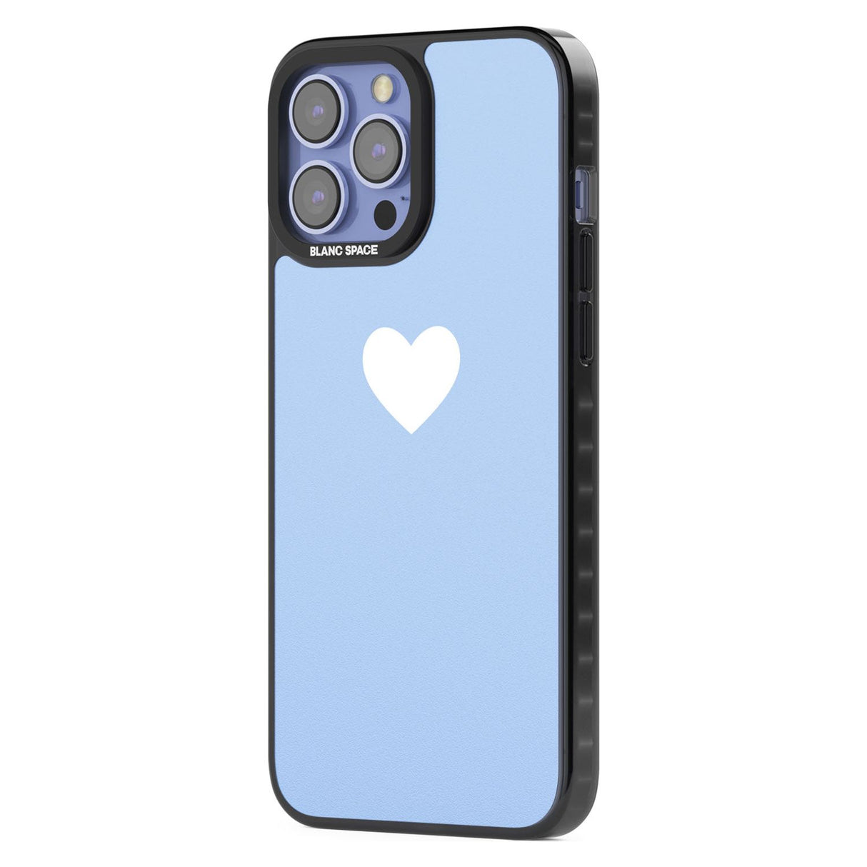 Single Heart Design: White & Baby Blue