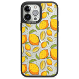 Lemon Pattern Phone Case iPhone 13 Pro Max / Black Impact Case,iPhone 14 Pro Max / Black Impact Case Blanc Space